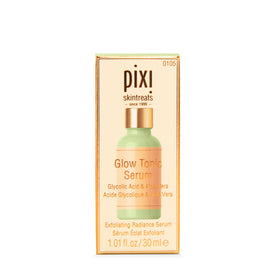 Pixi Glow Tonic Serum in hand application illustrating quick absorption and glow