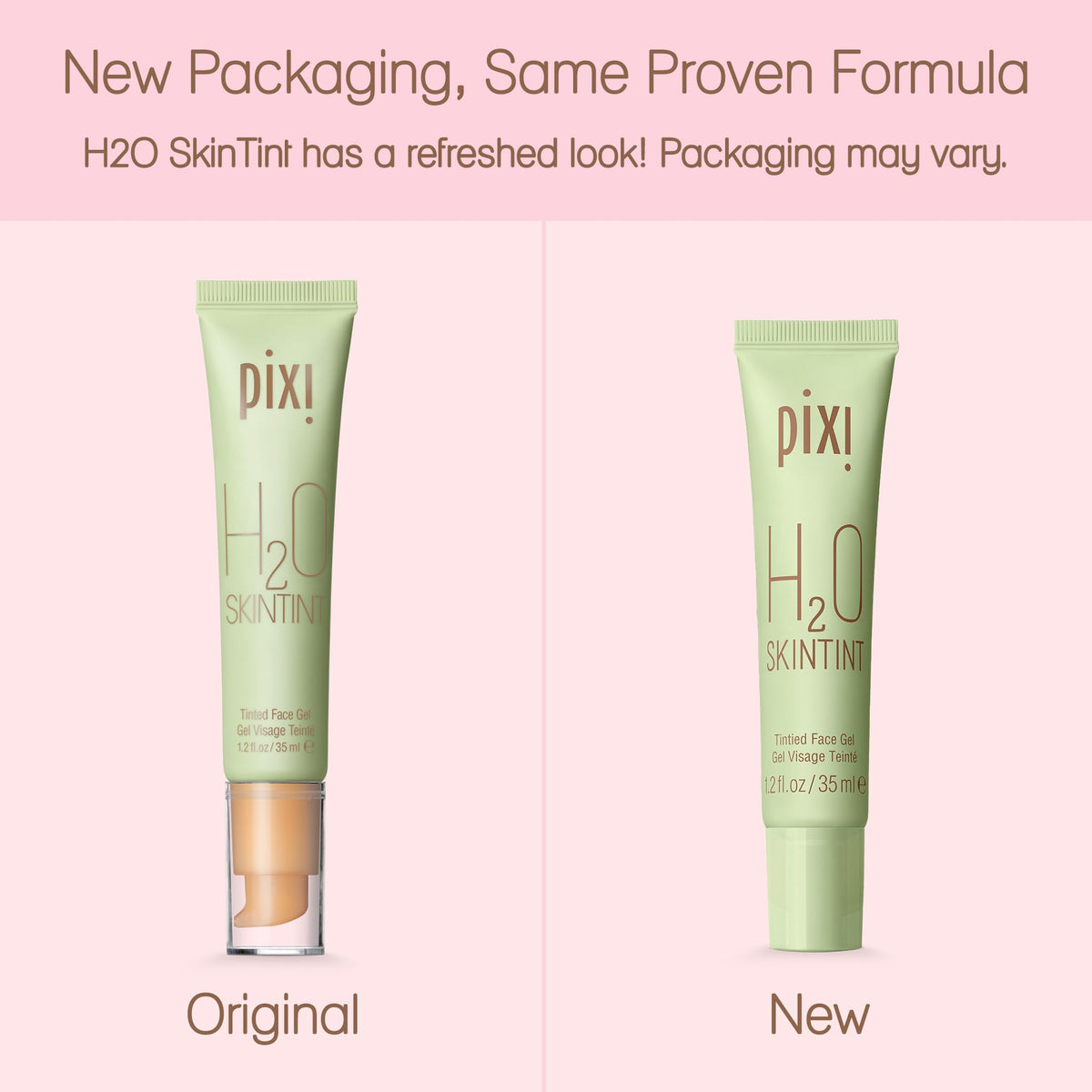 Pixi packaging label close-up highlighting SPF, vegan, paraben-free