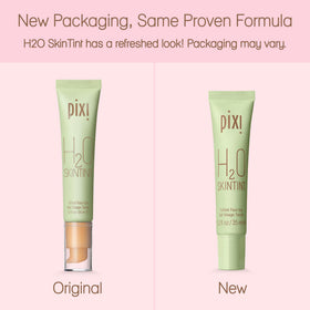 Pixi packaging label close-up highlighting SPF, vegan, paraben-free