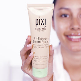 Pixi label detail capturing ingredients and usage instructions for clarity