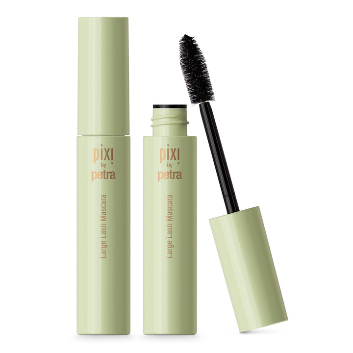 pixi packaging front view showing bold black tube and clear branding benefit clear product identity