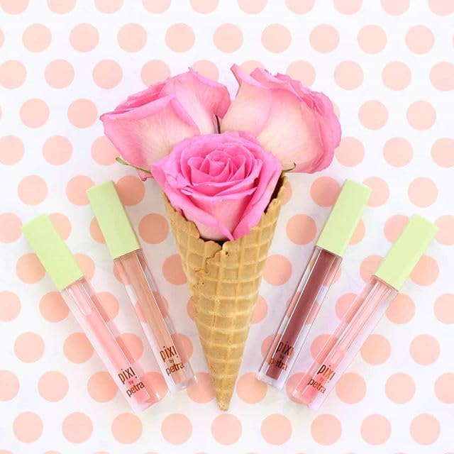 pixi texture gloss swirl highlighting sheer rose tint and hydrating glossy texture benefit