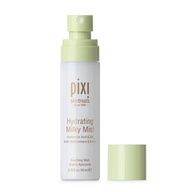 Pixi Milky Mist bottle on vanity conveying daily skincare use