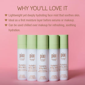 Pixi milky texture close-up showing lightweight hydrating finish