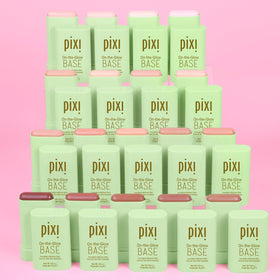 Pixi shade swatches lineup illustrating Nude Light/Medium neutral match