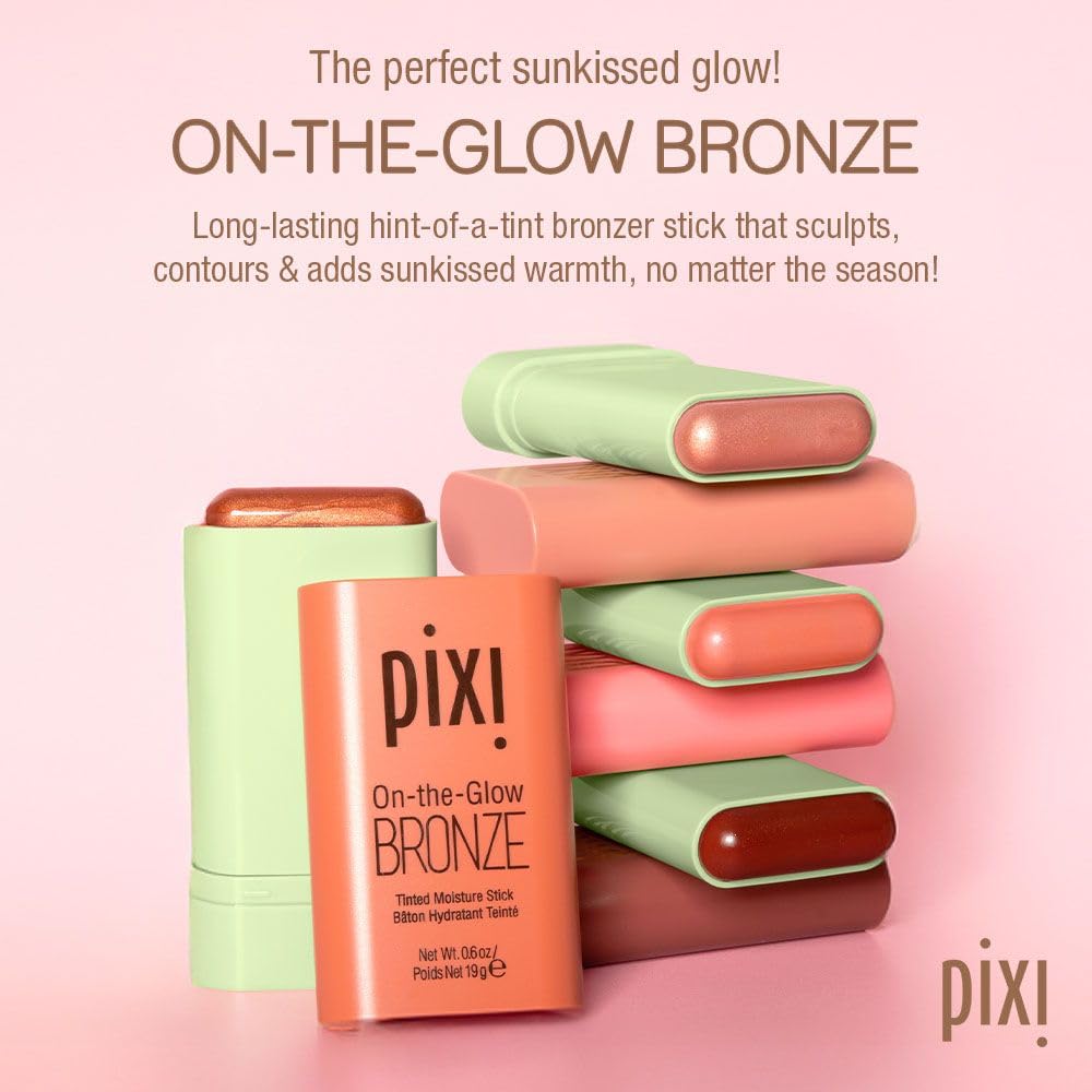 Pixi close-up texture of bronzer stick showing creamy hydrating finish