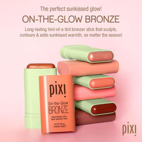 Pixi close-up texture of bronzer stick showing creamy hydrating finish