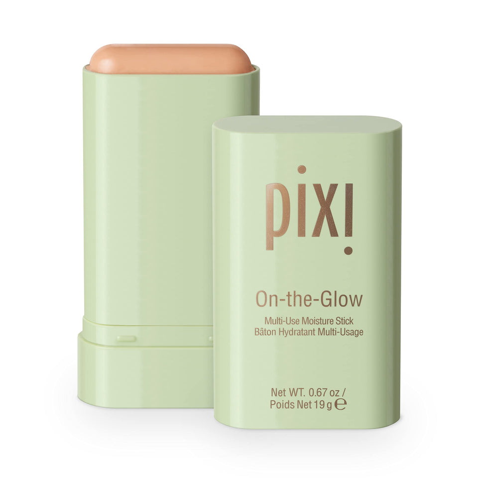 Pixi On-the-Glow front packaging showing compact, travel-friendly moisturizer