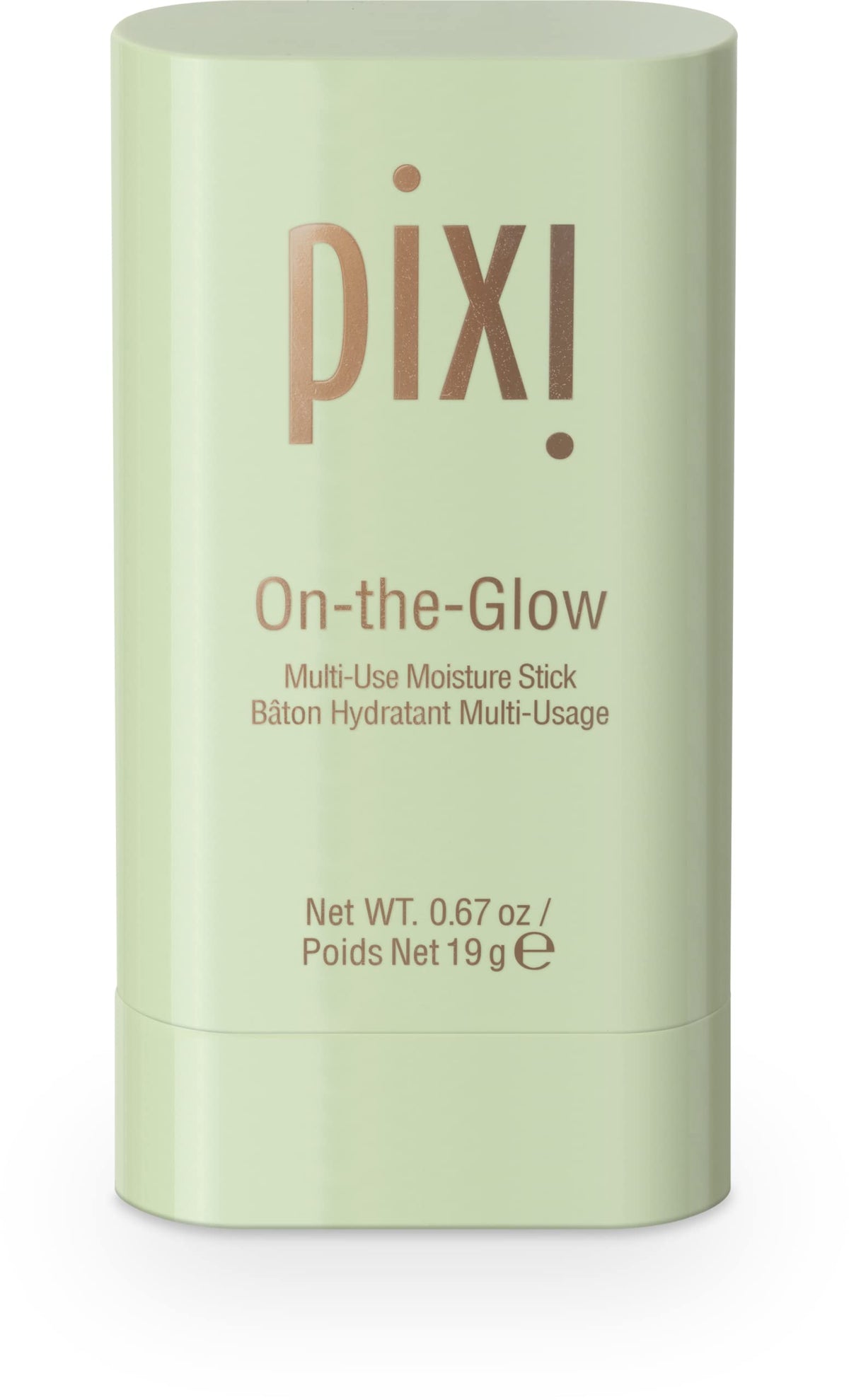 Pixi On-the-Glow open stick close-up showing smooth balm for easy application
