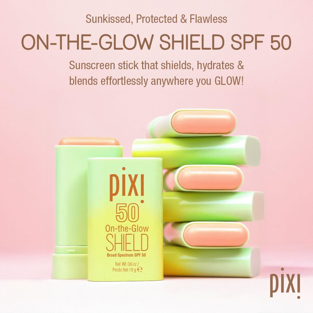 Pixi sunscreen stick open close-up demonstrating easy twist-up use
