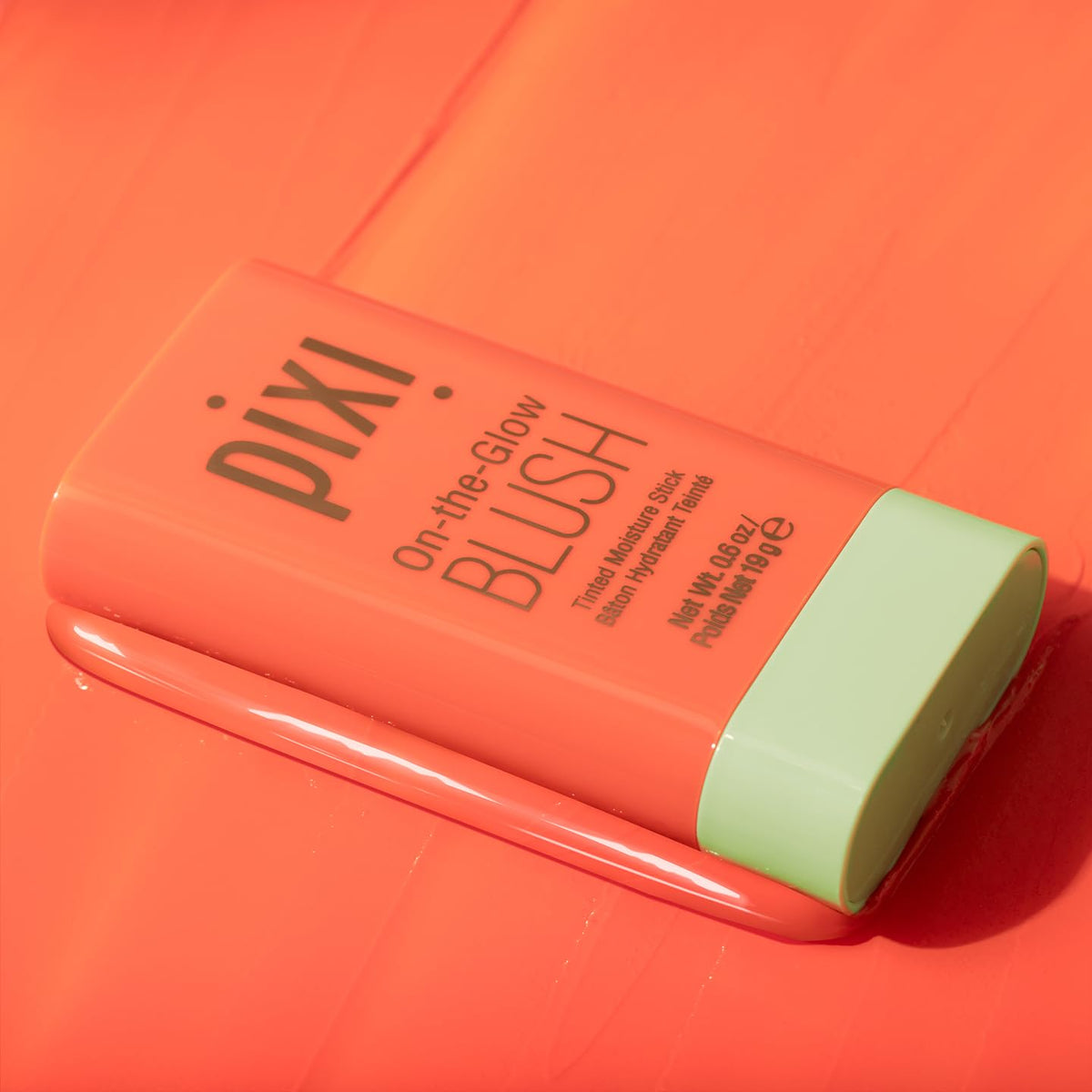 Pixi blush stick inside purse demonstrating on-the-go convenience benefit