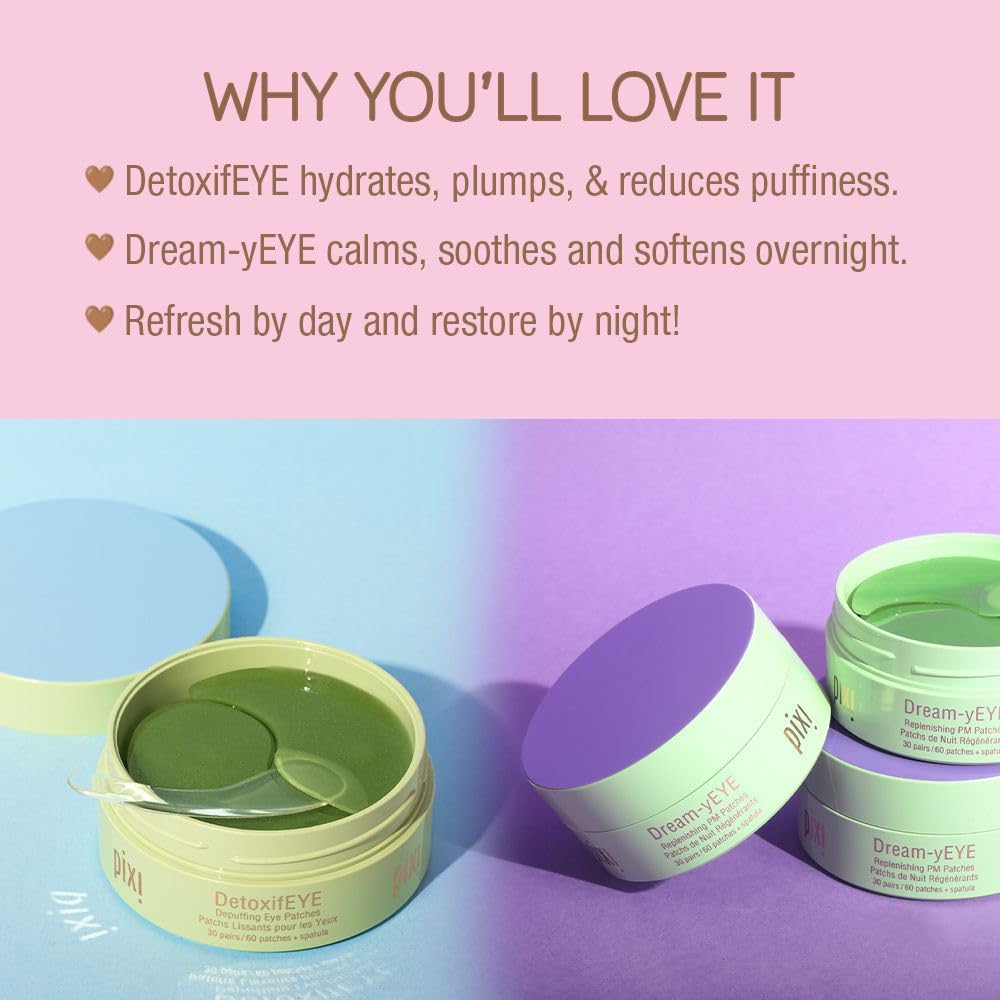 Close-up hydrogel texture showing Pixi patch adhesion and moisture delivery