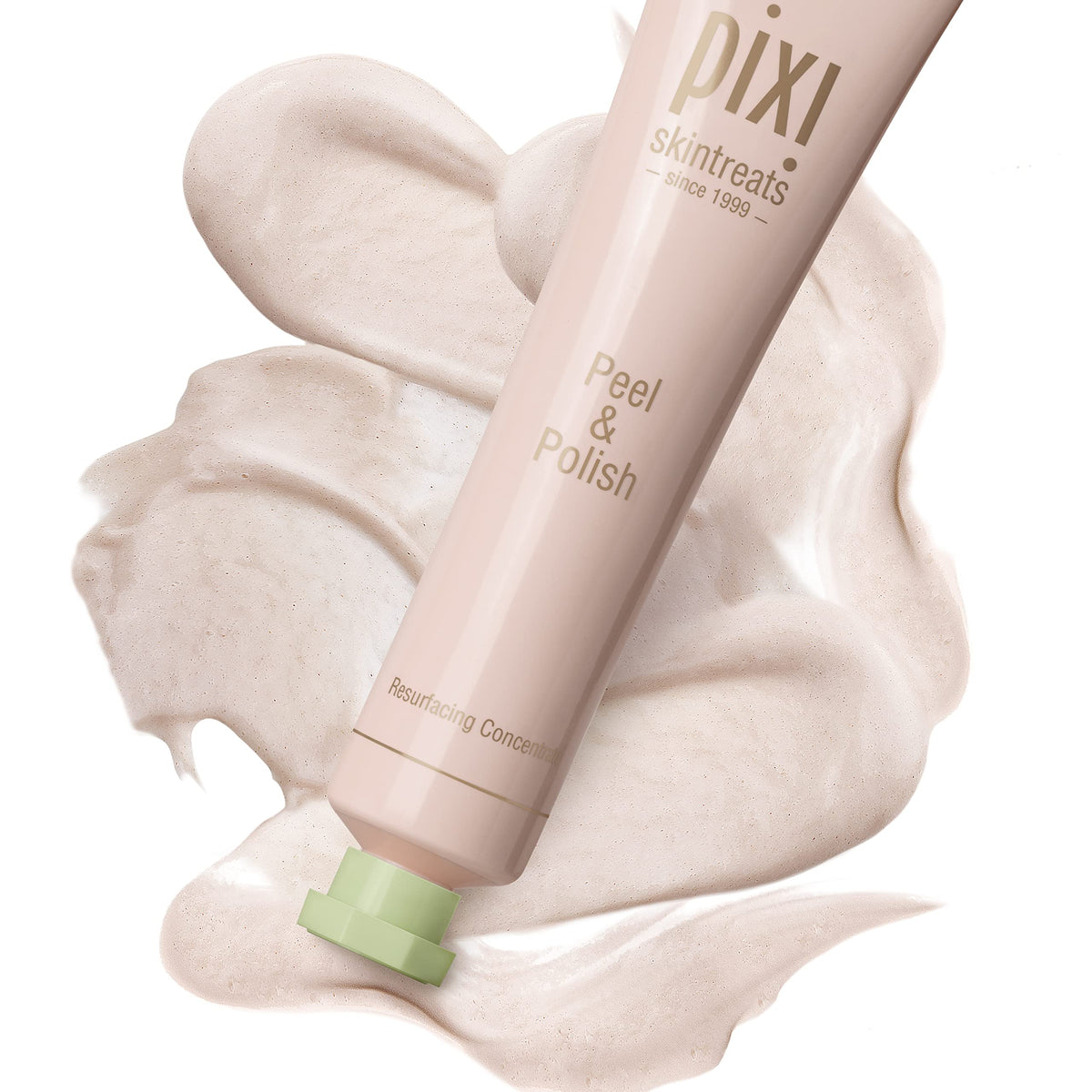 Pixi product in use applied to cheek, demonstrates easy at-home treatment