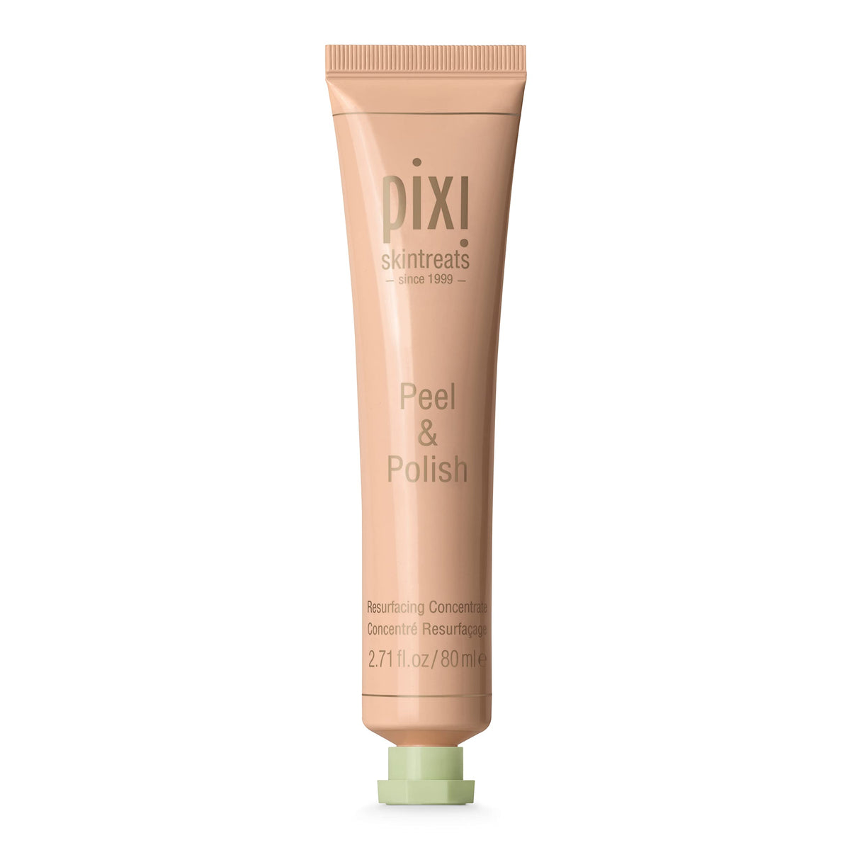 Pixi front packaging showing jar and label, highlights gentle resurfacing