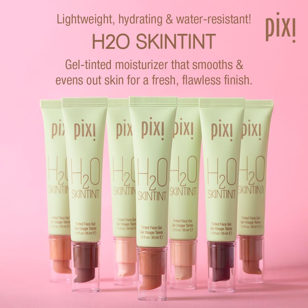 Pixi gel dispensed from tube highlighting lightweight texture and easy spreadability