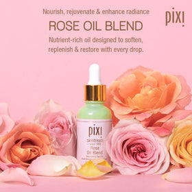 Pixi oil droplet closeup highlighting smooth texture and nourishment