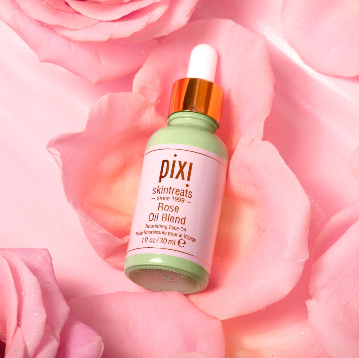 Pixi on bathroom shelf in lifestyle scene suggesting easy everyday use