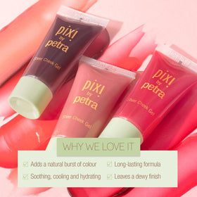 Pixi side label showing ingredients list and oil-free, fragrance-free benefits