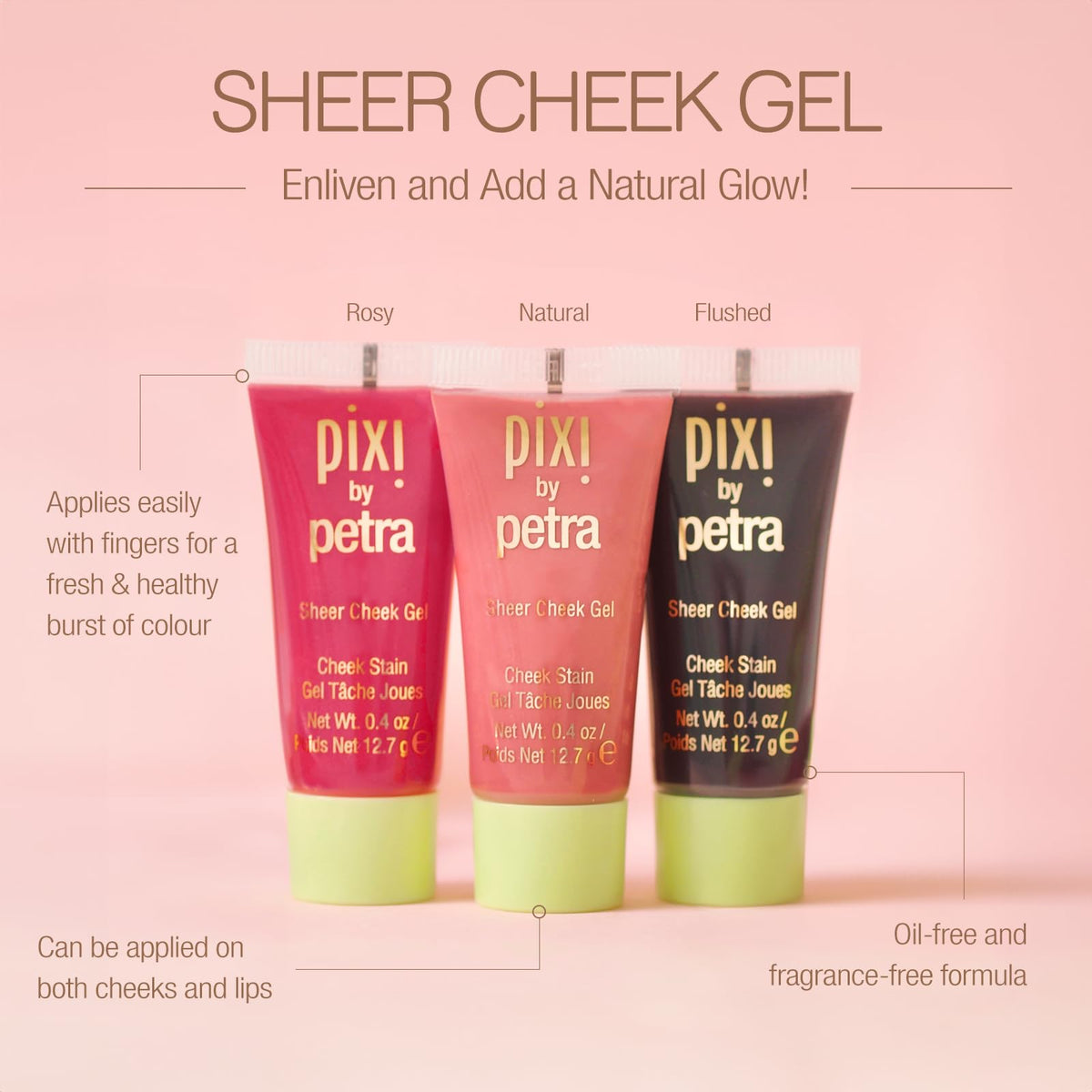 Pixi close-up of gel texture showing smooth, blendable formula and glow