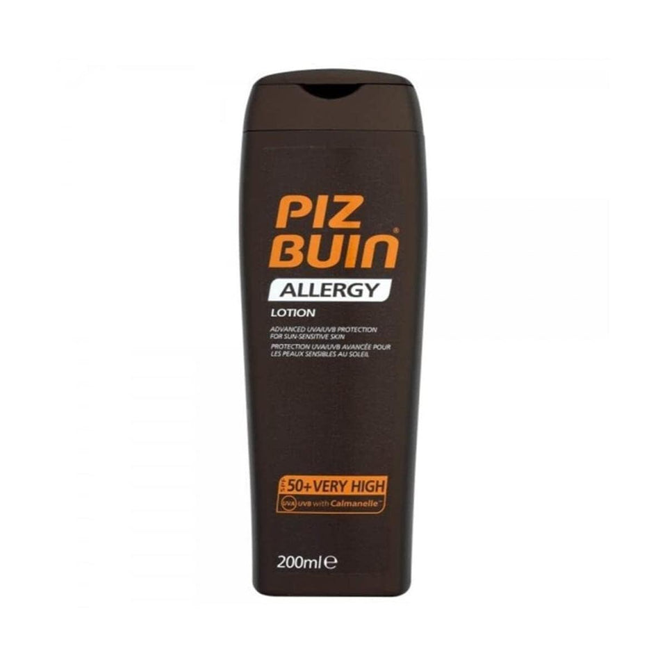 Piz Buin front packaging showing SPF50+ and calming benefits