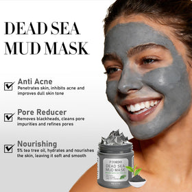 Pjordo dead sea mud closeup showing mineral-rich mud for deep pore cleansing benefits