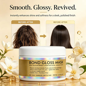 pjpkow Bond Gloss Mask being applied to wet hair demonstrating smooth application