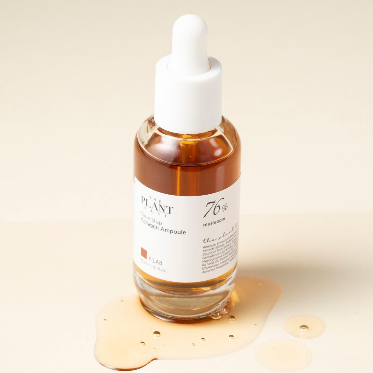 P'LAB layered under makeup conveying seamless daytime wear and quick absorption