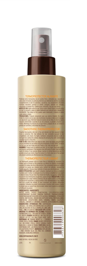 PLACENTA LIFE product being applied to hair before blow-drying for smoother styling