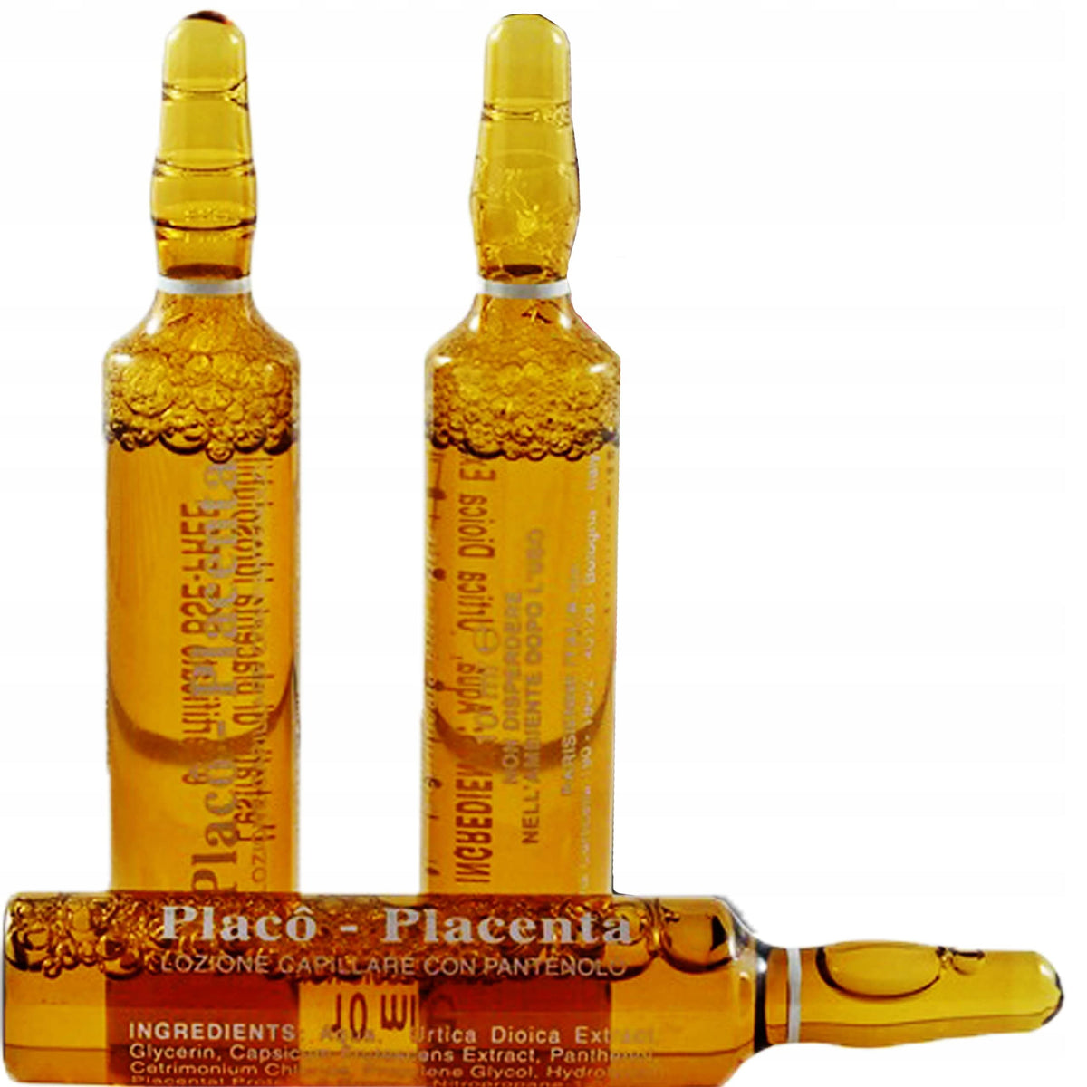 Placenta Placo applied to scalp during massage, supports improved scalp absorption