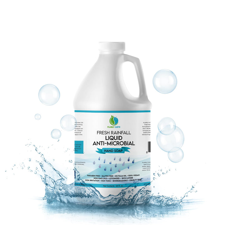 Plainly Earth front label showing product name and size, clear ingredient benefits