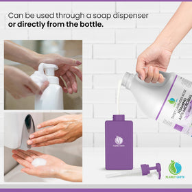 Plainly Earth refill bottle with dispensers illustrating eco-friendly refill option