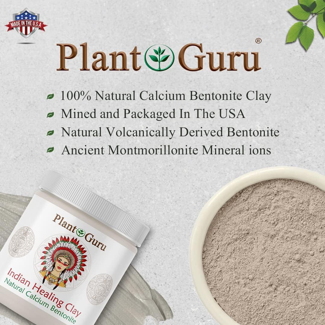 Plant Guru clay in bowl with water for bath soak showing relaxing detox benefit