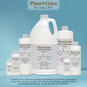 Plant Guru close-up label with CAS and formula showing traceability benefit