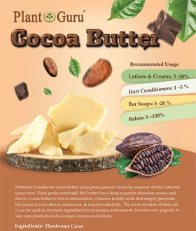 Plant Guru cocoa butter staged in bathroom emphasizing skin hydration ritual
