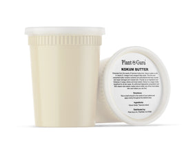 Plant Guru melted kokum butter on spoon for easy blending