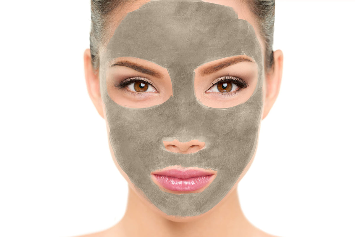 Plant Guru clay mask application on face illustrating gentle cleansing benefit