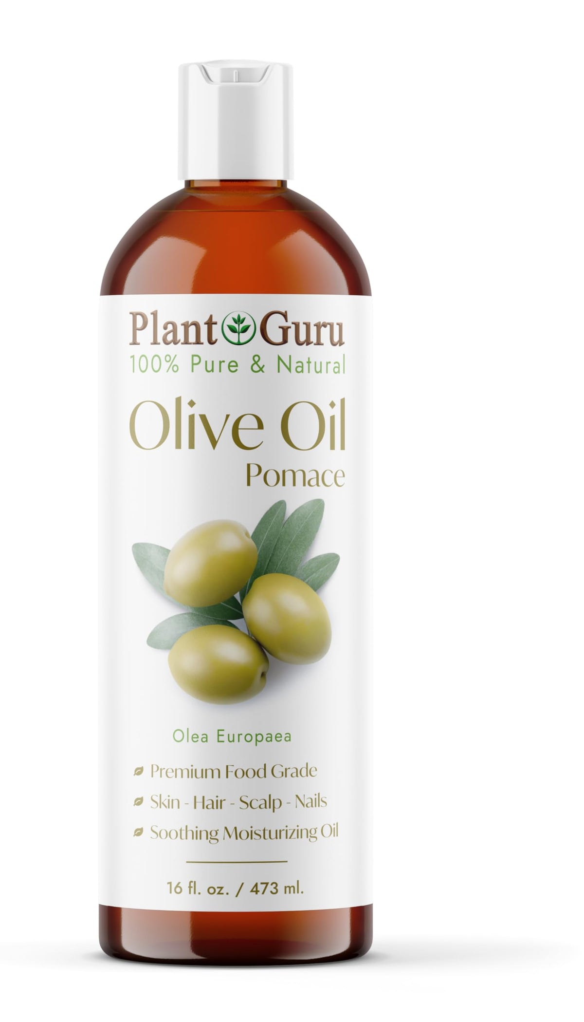 Plant Guru front bottle view showing product and clear size for easy identification