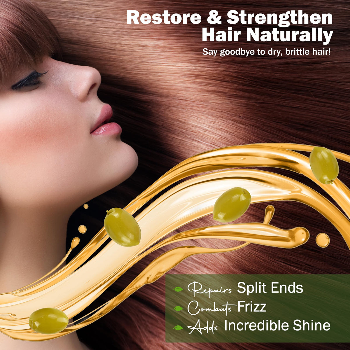 Plant Guru oil used as hair treatment improving shine and manageability