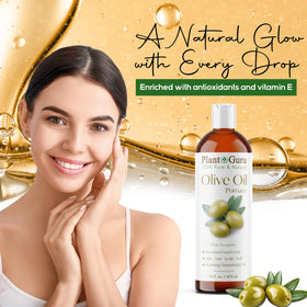 Plant Guru oil applied on hand to show moisturizing finish and quick absorption