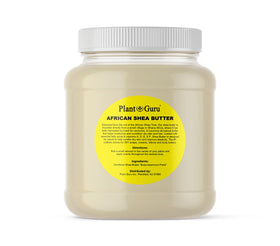 Plant Guru jar front view showing pure shea butter for moisturizing