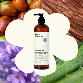 Plant Therapy close-up of creamy foam lather offering gentle cleanse