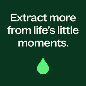 Plant Therapy serum on bathroom counter in lifestyle setting for daily routine benefit