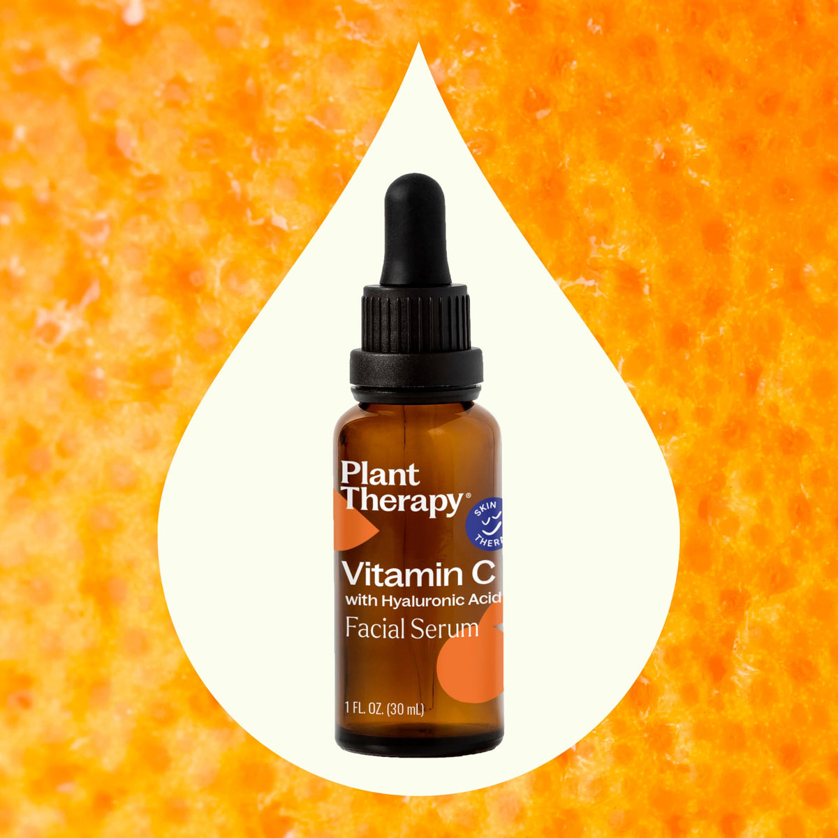 Plant Therapy serum texture close-up highlighting lightweight hydrating texture