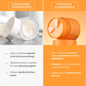 PLANTIFIQUE balm beside passport showing travel-friendly compact size convenience
