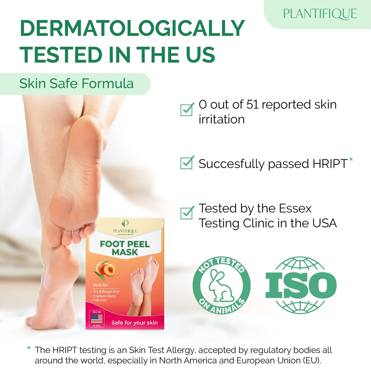 PLANTIFIQUE foot mask in use while soaking feet for comfortable treatment