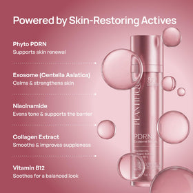 PLANTIFIQUE ingredient panel label listing PDRN exosomes and key hydrating benefits