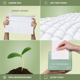 PLANTIFIQUE towels on bathroom shelf in lifestyle scene for easy daily skincare routines