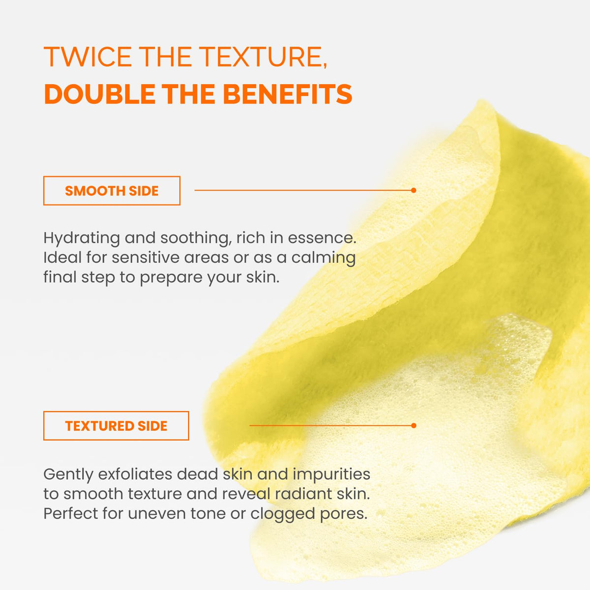 PLANTIFIQUE pad saturated with toner solution showing hydration benefit