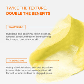 PLANTIFIQUE pad saturated with toner solution showing hydration benefit