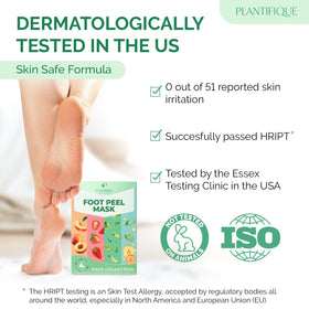 PLANTIFIQUE visible peeling on heels showing exfoliation results